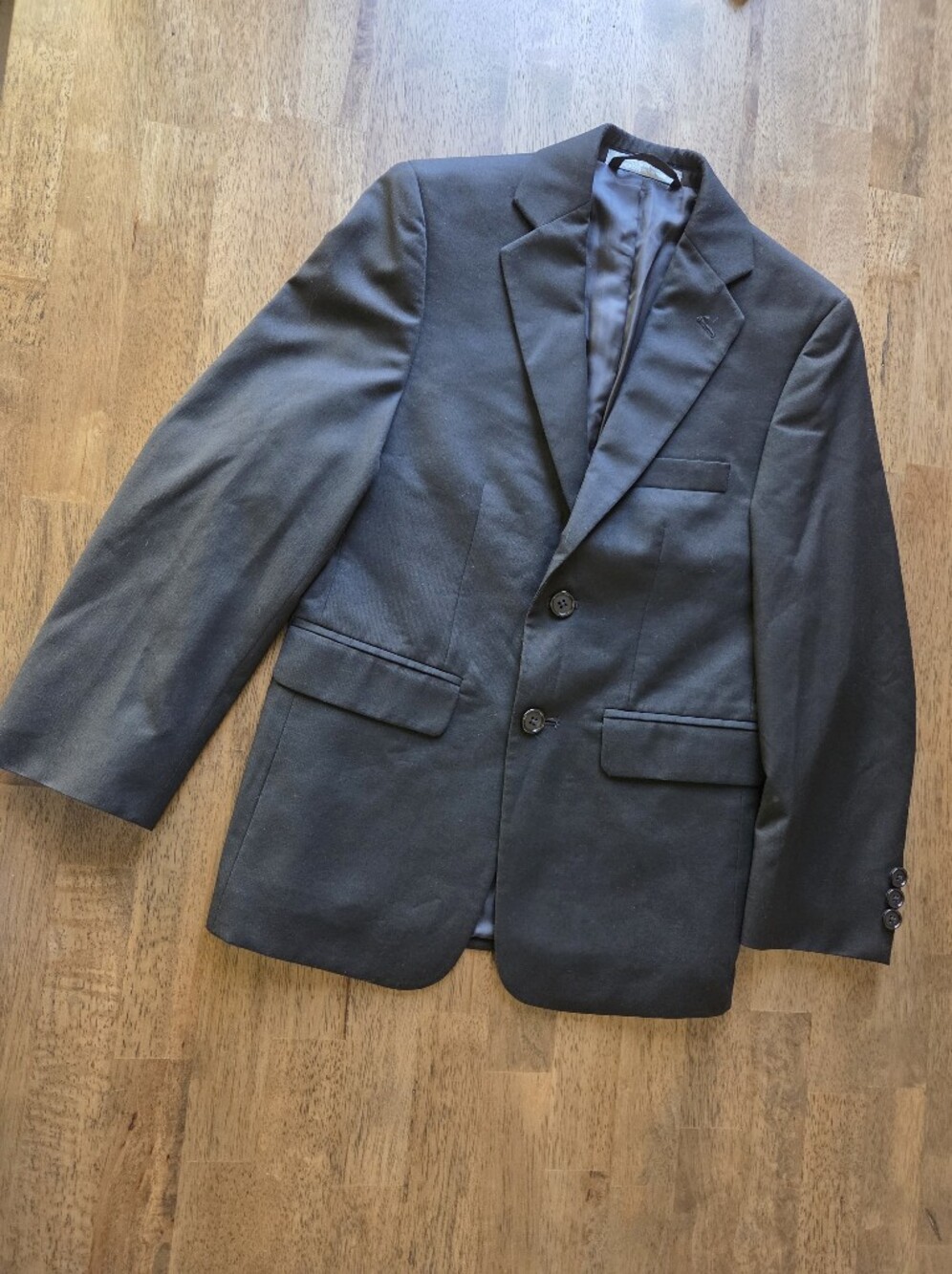 Michael Kors Boys Black Two-Button Blazer